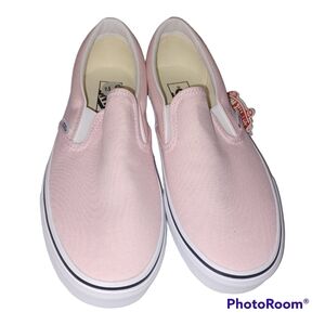 Vans Unisex Pink Canvas Slip-On brand new tags still attached. Womens 9.5 Mens 8